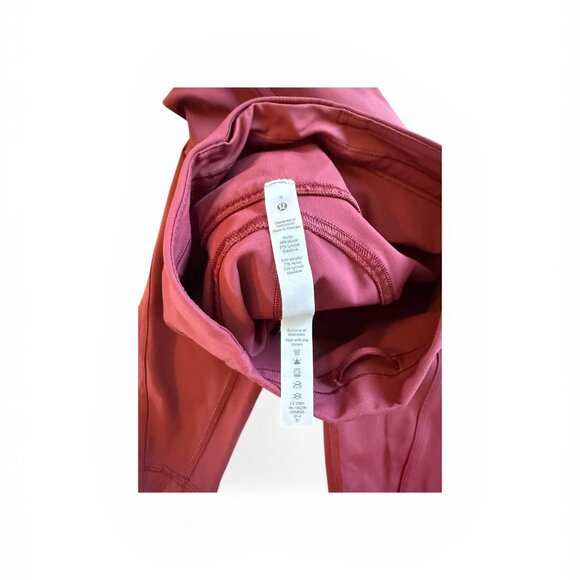 Lululemon All the Right Places HR Crop 23" Mulberry Wine Size 2 - Picture 6 of 11